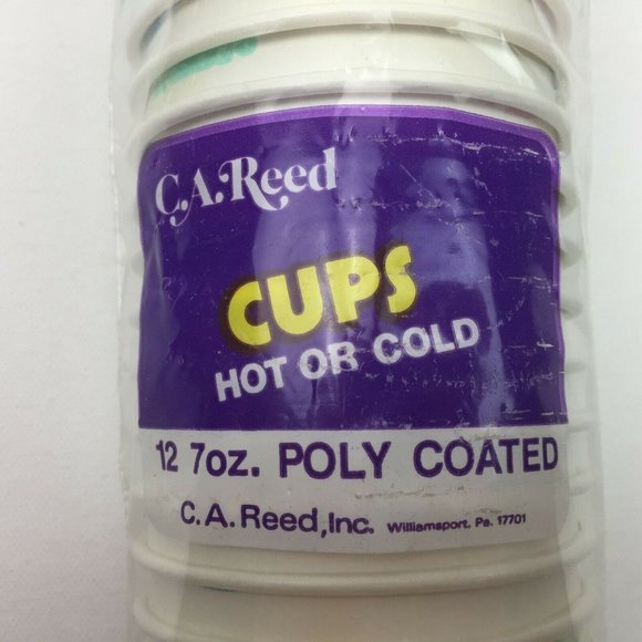 Vintage C.A. Reed Easter Egg Two Packs Party Hot Cold Drink Cups 7 ozs - Picture 3 of 5